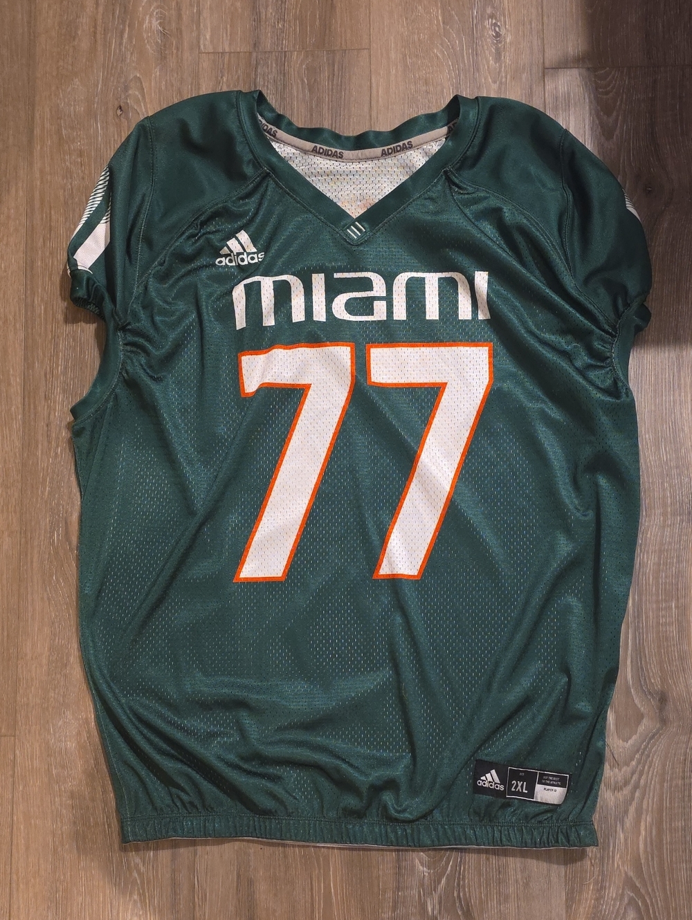 Adidas Miami Hurricanes Jersey Size 2XL